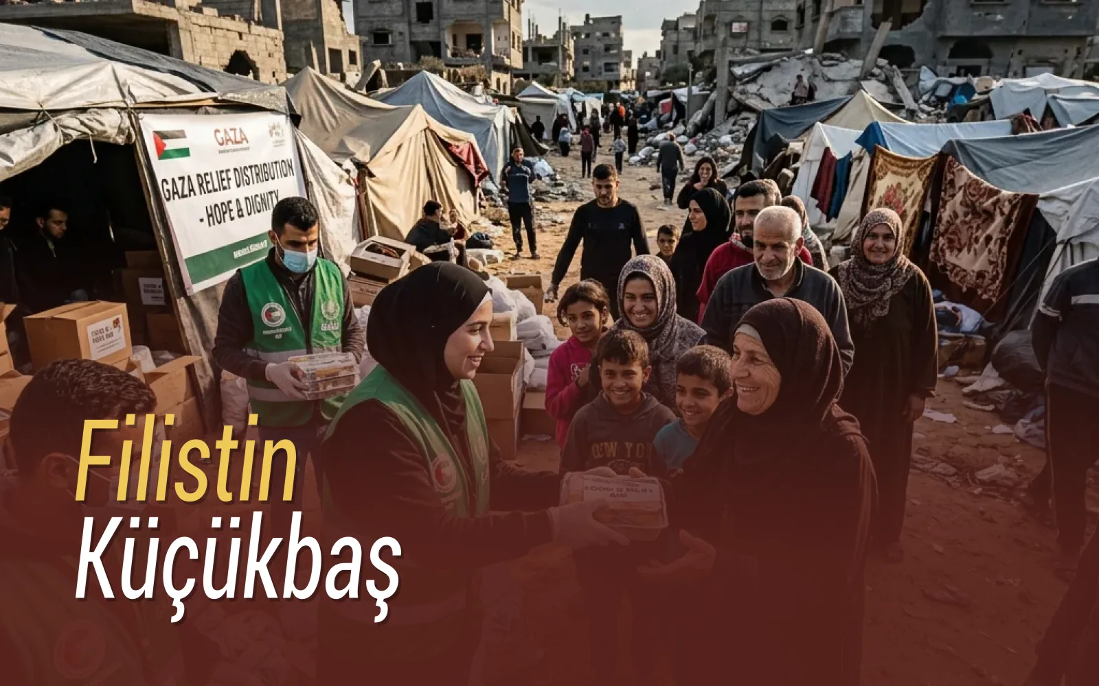 Filistin kurban bağışı ile konserve kurban eti yardımı