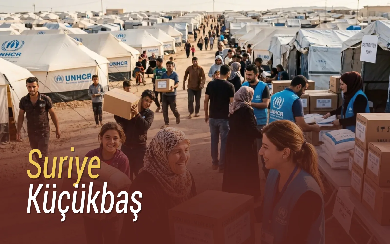 Suriye kurban bağışı ile kamptaki ailelere kurban eti